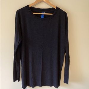 Kit and Ace Long Sleeve Cashmere Blend Top | Navy | size 8